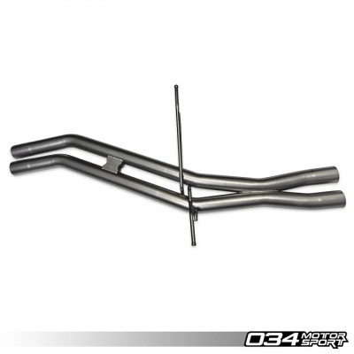 034 Motorsport Res-X Resonator Delete and X-Pipe for B8/B8.5 Q5/SQ5 3.0T